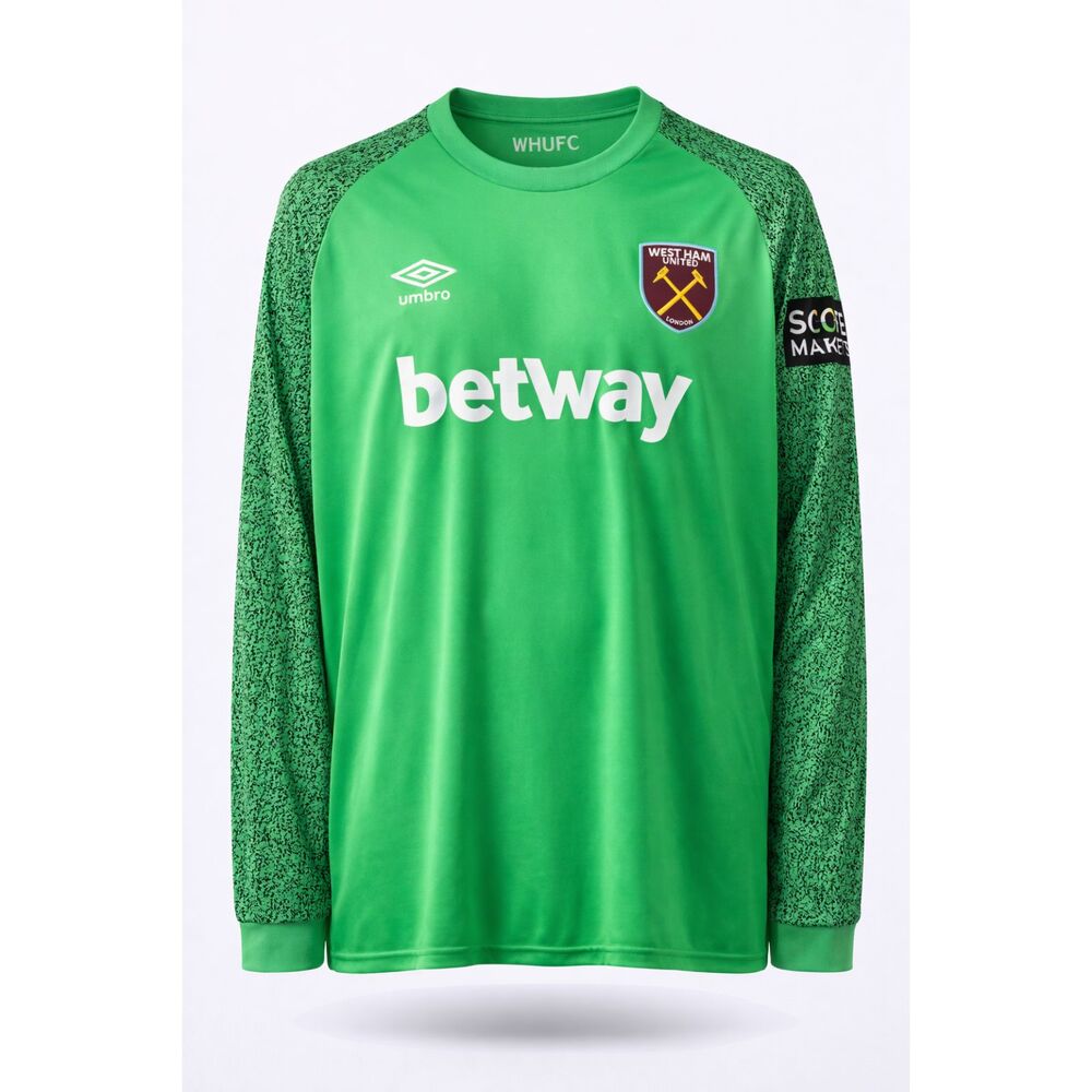 Umbro West Ham United Goalkeeper Jersey Green Size 3XL Soccer Football